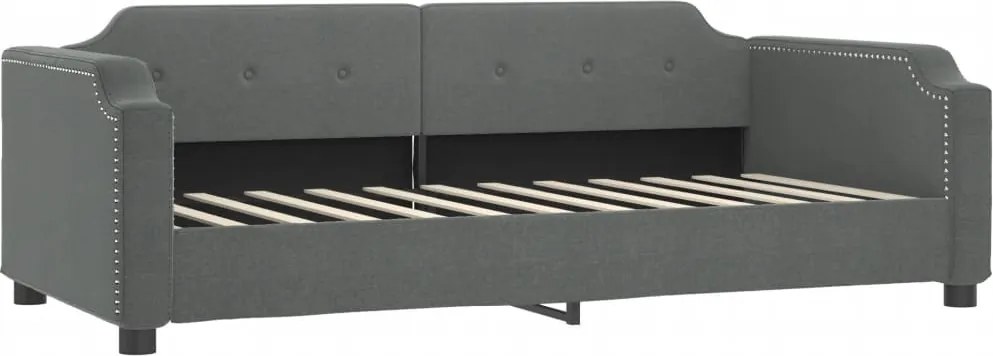 vidaXL sötétszürke szövet kanapéágy 90 x 190 cm