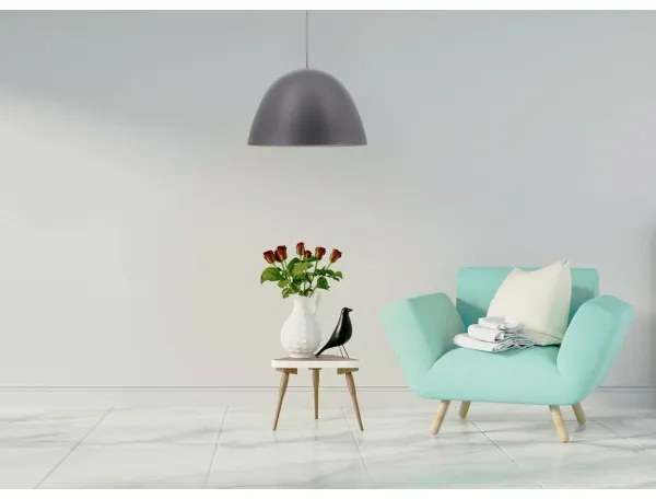 Klausen 111043 - Csillár zsinóron REVOLVE 1xE27/11W/230V szürke