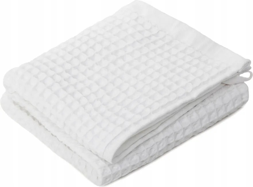 Vaffel pamut törölköző fehér 70x130cm Homla