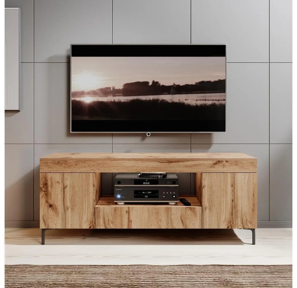 Tv szekrény/asztal Giuseppo (világítással) (lancester tölgy). 1098648