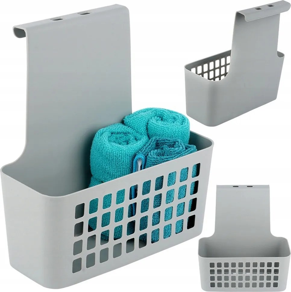 Ajtóra akasztható kosár szekrény ajtó fürdőszoba konyha polc