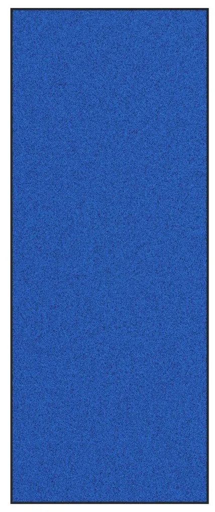 Ajtószőnyeg Kék és Fekete 120 x 300 cm Poliamid és PVC