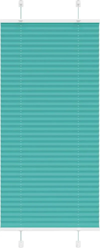 vidaXL pliszírozott redőny Benzinzöld 55x150 cm szövetszélesség