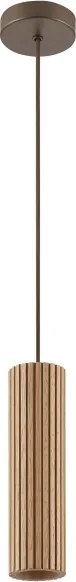 Brilliant - LAKEWOOD kábeles függeszték 1xGU10/10W/230V, Ø 10 cm, barna