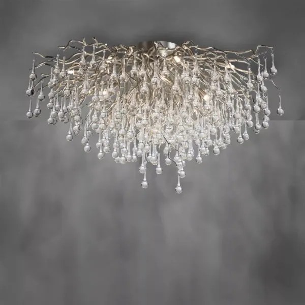 Paul Neuhaus 8092-55 - Felületre szerelhető ICICLE csillár 14xG9/40W/230V, átmérő 100 cm, króm