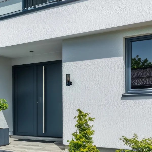 HARLEM kültéri fali lámpa szenzorral 1xE27/60W/230V IP44 fekete