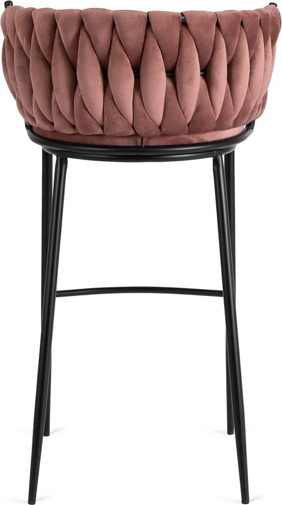 Bárszék rózsaszín bársony, FLORES