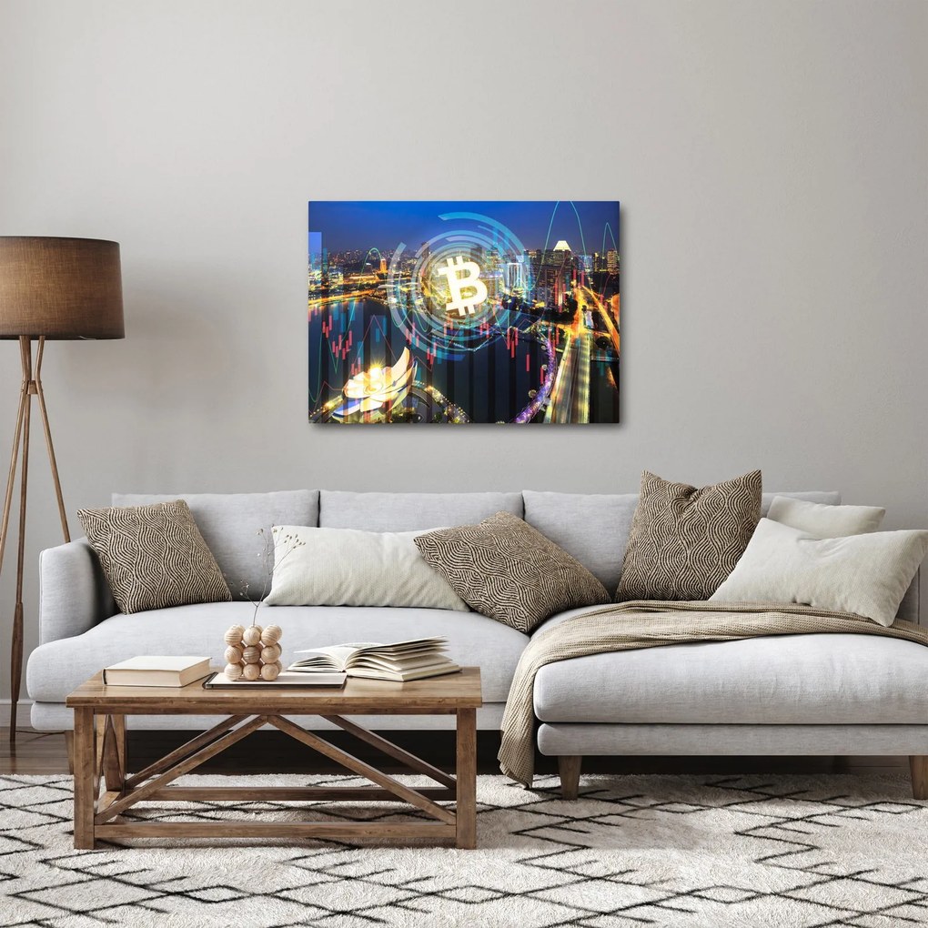 Kép - A befektetések városa (70x50 cm)