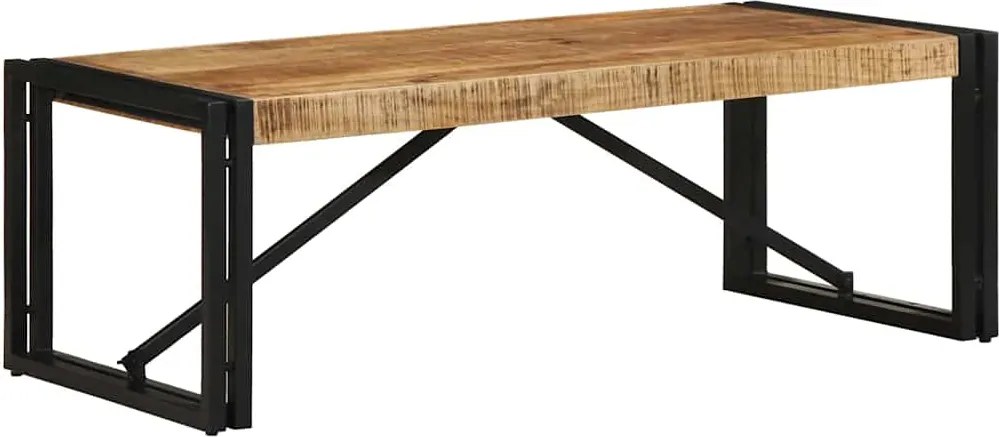 vidaXL tömör nyers mangófa dohányzóasztal 100 x 50 x 35 cm