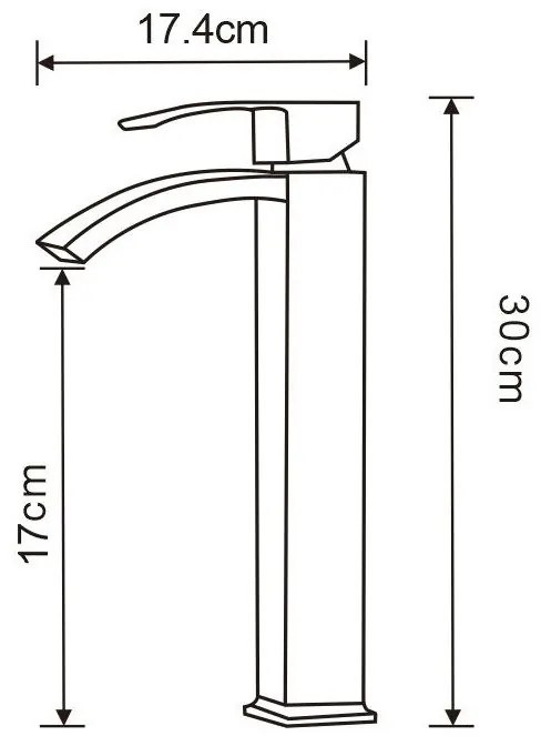 Mexen Libra, magas mosdócsaptelep, króm, 745110-00