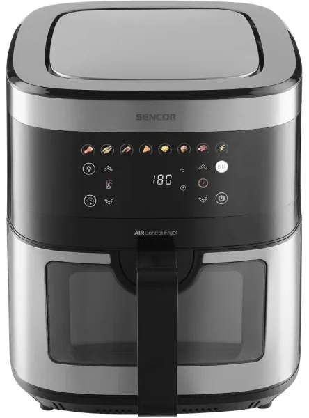 Sencor légkeveréses fritőz 9 l 1700W 230V fekete/matt króm