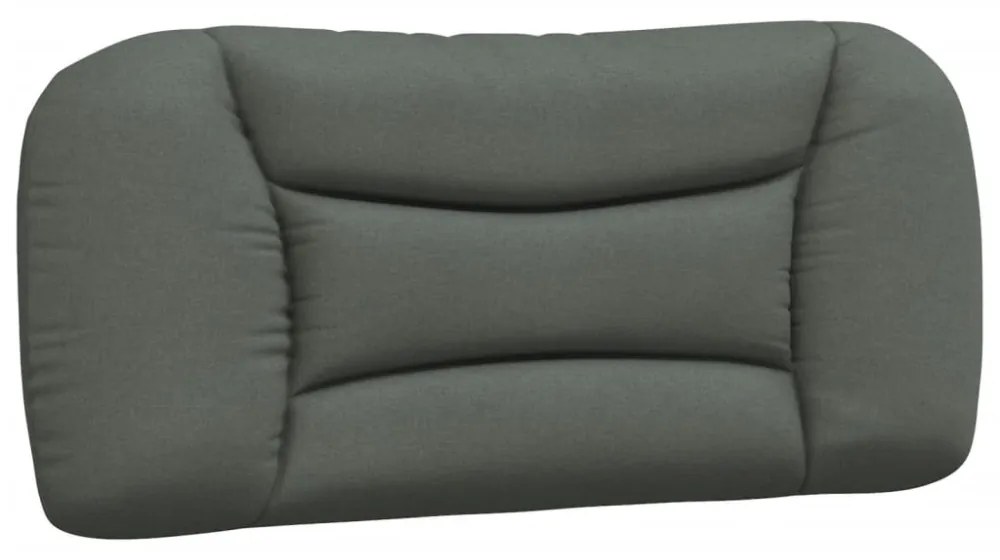 sötétszürke szövet ágykeret LED-es matrac nélkül 80x200 cm