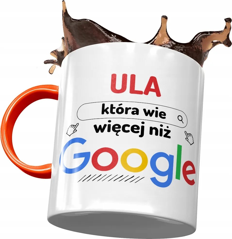 Narancssárga bögre Ursula Kaptár Feleség Barátnői Nyomtatott Fotóval