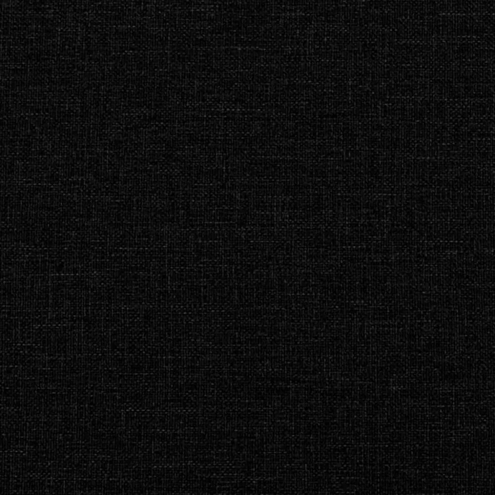 fekete szövet kanapéágy 90 x 200 cm