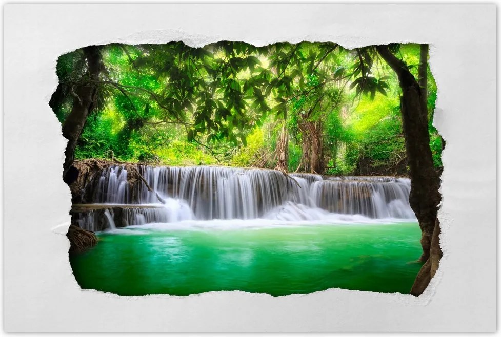 Poszterek 90x60 Vízesés Thaiföldön