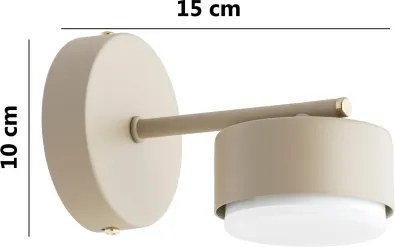 Brilagi - LED RGB dimmelhető fali lámpa MONO 1xGX53/14W/230V Wi-Fi Tuya bézs