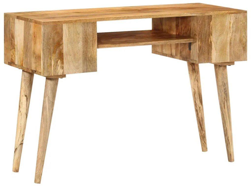 vidaXL tömör mangófa íróasztal fiókokkal 110 x 47 x 76 cm