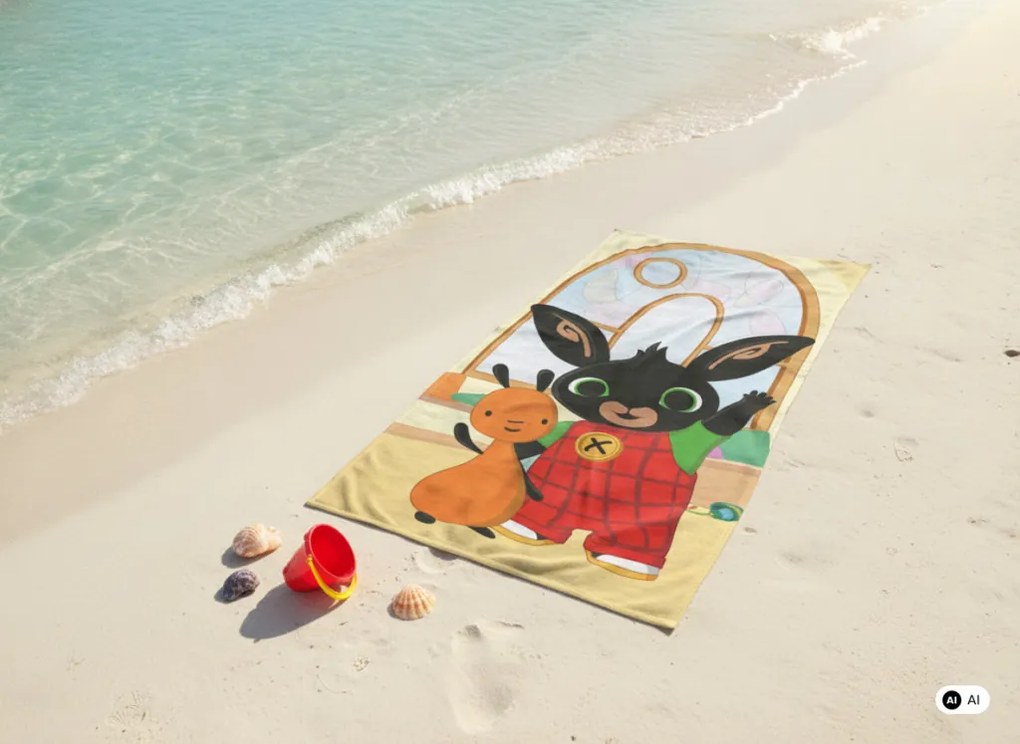 Bing Hoppity fürdőlepedő, strand törölköző 70x140cm