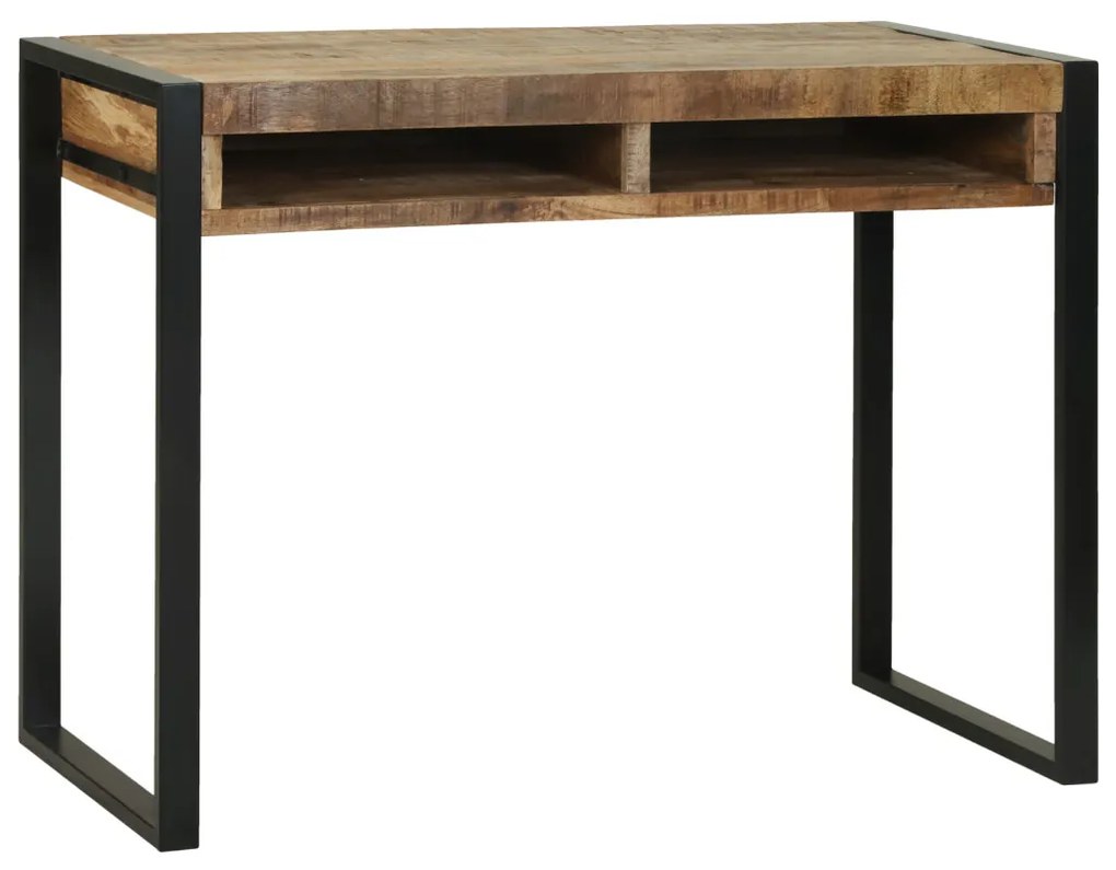Sminktükör asztal 100x50x75 cm Tömör durva mangófából
