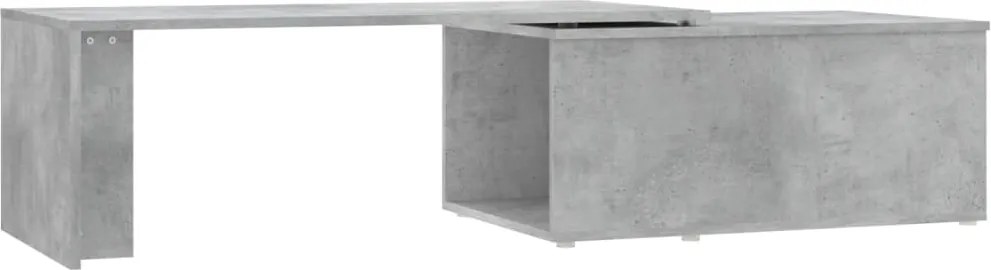 vidaXL betonszürke szerelt fa dohányzóasztal 150 x 50 x 35 cm