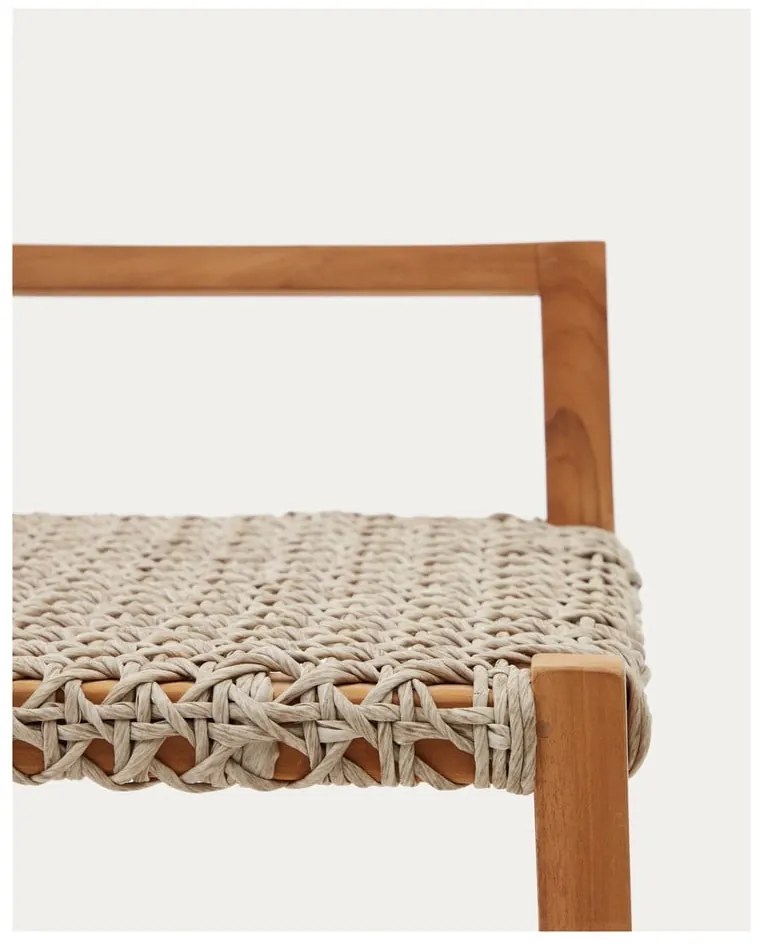 Natúr színű tömörfa kerti bárszék Giverola – Kave Home