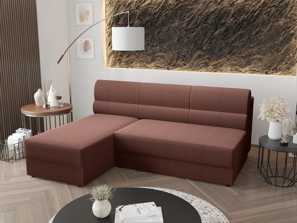 Sarok ülőgarnitúra Radiant L1 (barna) (B). 1062208