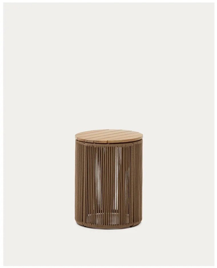 Kerek kerti tárolóasztal ø 40 cm Mesa – Kave Home