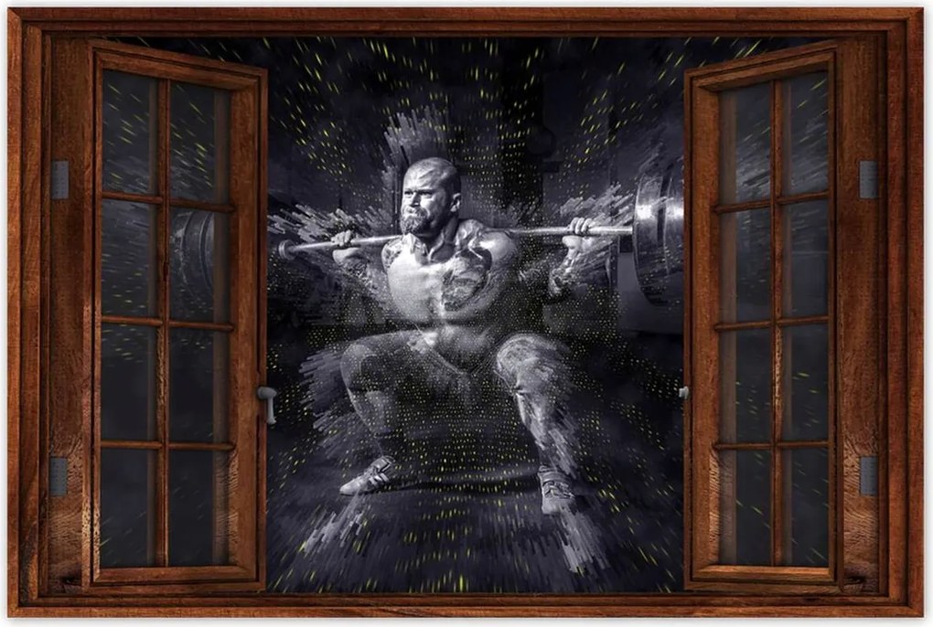 Poszterek 90x60 Strongman Edzőterem Erő