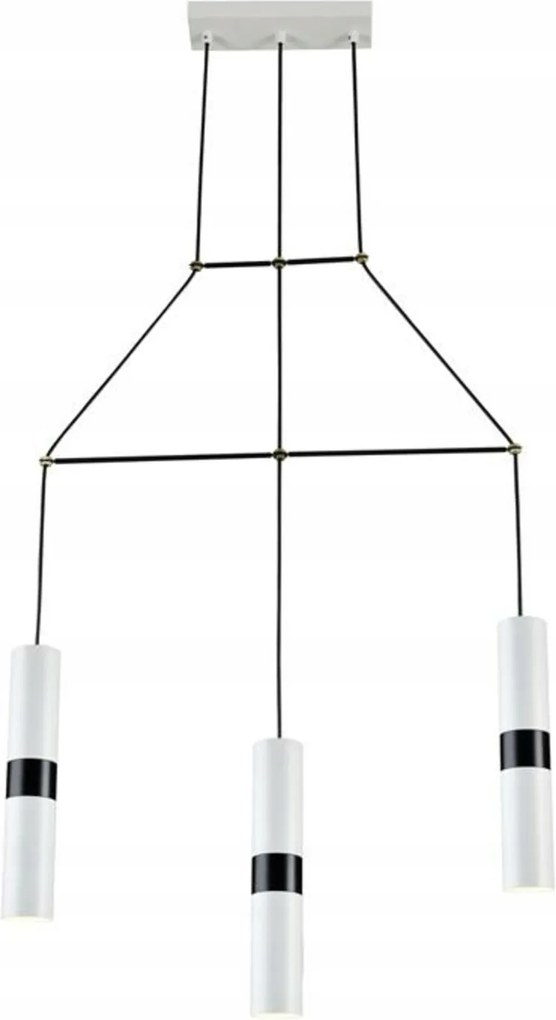 Aca Lighting függeszték 3XGU10 fehér fém 66X8XH150CM Da Vinci HM853P66