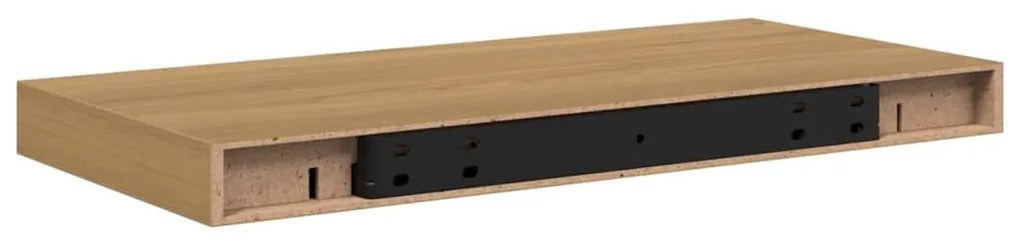 Falpolc Falra szerelhető 2 pcs Barna 50 x 23 x 4 cm Faanyag