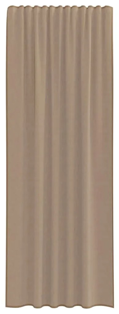 2 db világosbarna fátyolfüggönyök hurokkal 140x260 cm