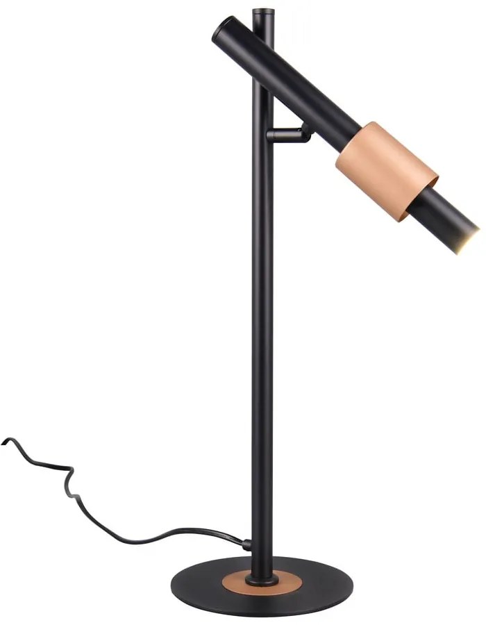Fekete-bronzszínű LED asztali lámpa (magasság 50 cm) Ikaris – Trio Select