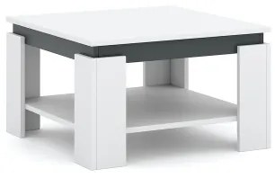 Dohányzóasztal OLAF fehér/antracit
