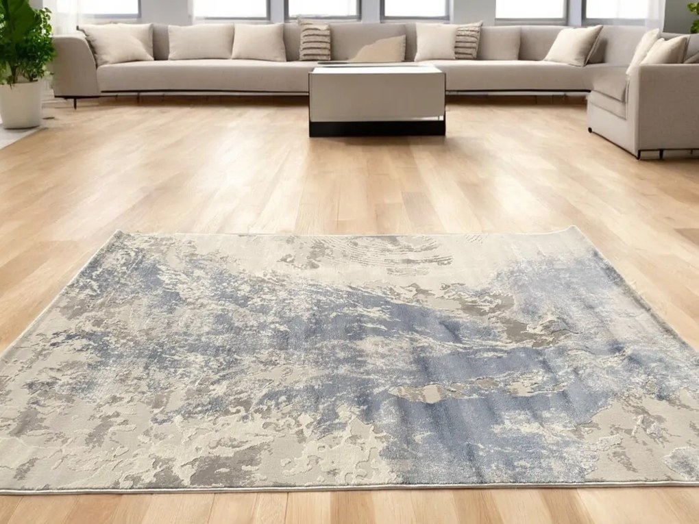 Veston 51279 kék modern szőnyeg 60x110 cm