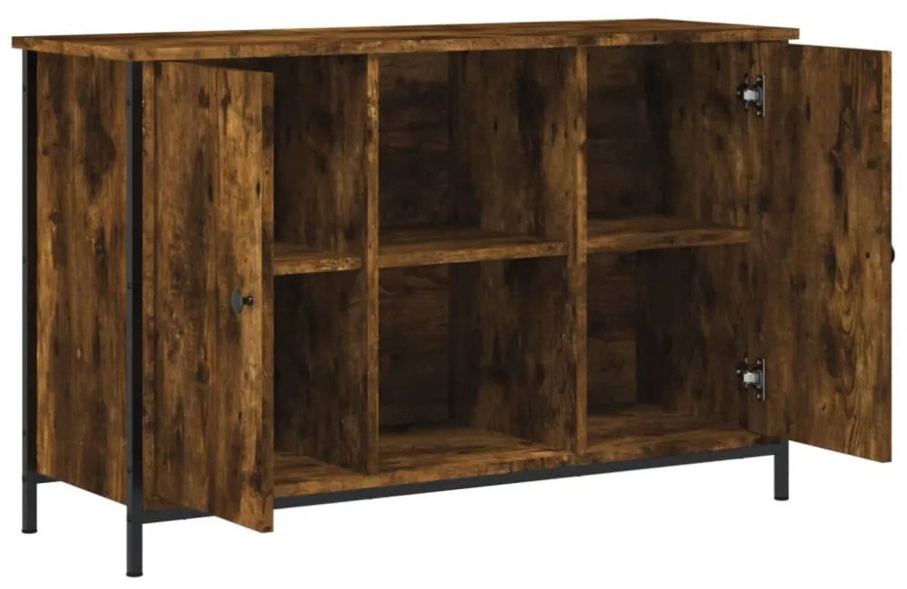 füstös tölgy színű szerelt fa TV-szekrény 100x35x65 cm