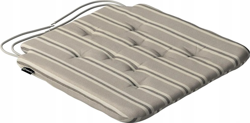 Olek székpárna 42x41 bézs-barna csíkos