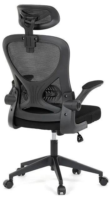 Irodai forgószék hintamechanikával, fekete kárpittal. KA-K2021 BK