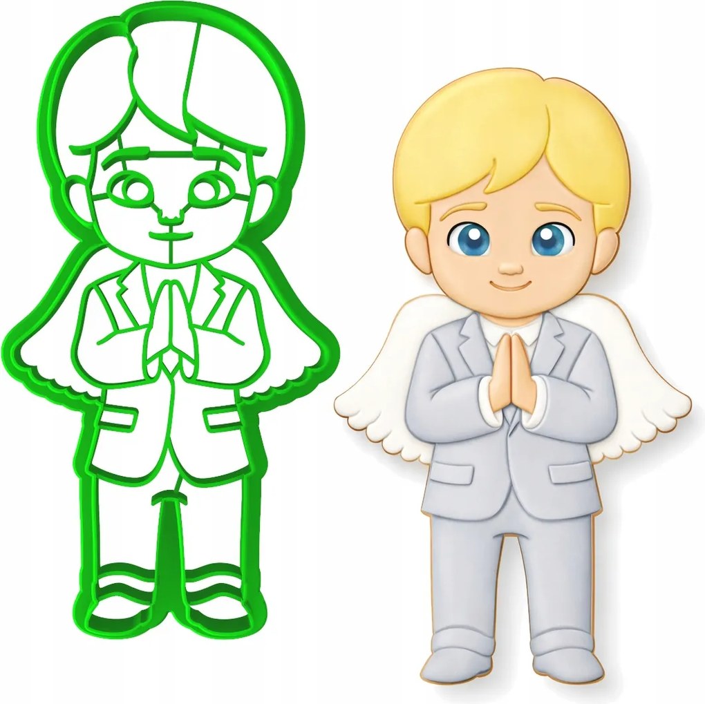 Forma Keksz- és mézeskalács lyukasztó Áldozás Fiú Ima 12cm