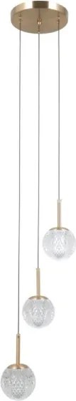 ITALUX PND-40827-3-HBR-CL - PADRI kábeles csillár 3xG9/5W/230V, arany