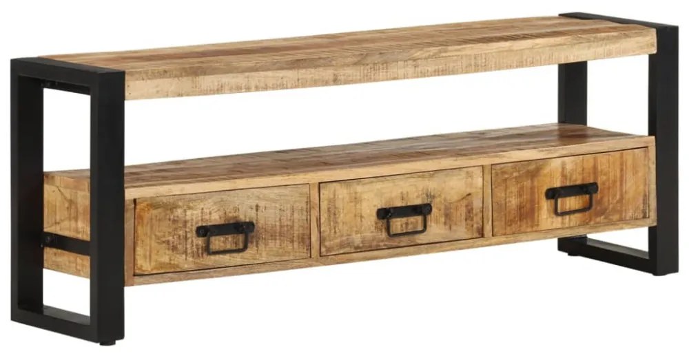 tömör mangófa TV-szekrény 120 x 30 x 45 cm
