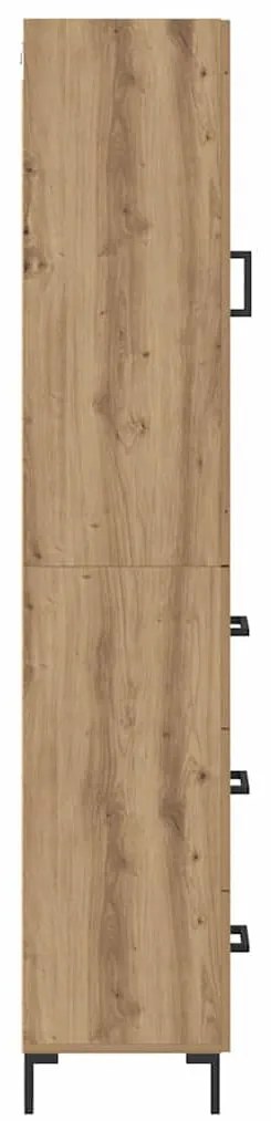 Magasfiú fiókkal Artisan tölgy 34,5 x 34 x 180 cm Faanyag