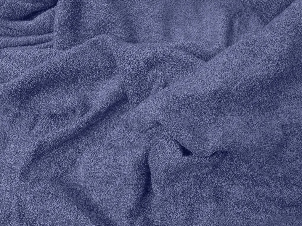 Frottír lepedő tengerészkék 90 x 200 cm