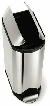 Simplehuman pedálos szemeteskosár szelektívhulladékhoz, 45 l, rozsdamentes acél, 45 l
