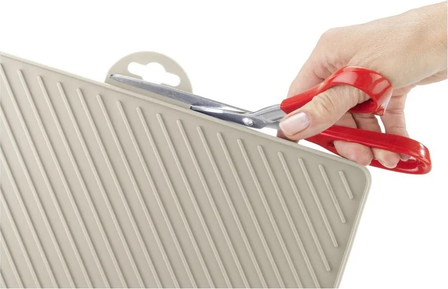 Bézs műanyag edénycsepegtető alátét 34x40 cm Nelia – Wenko