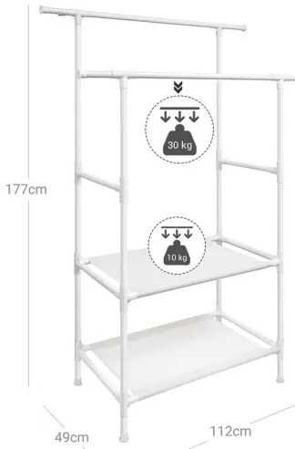 LINEA álló fogas, fehér