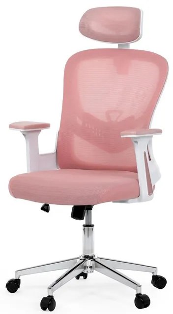 Irodai forgószék hintamechanikával, rózsaszín kárpittal. KA-K2031 PINK
