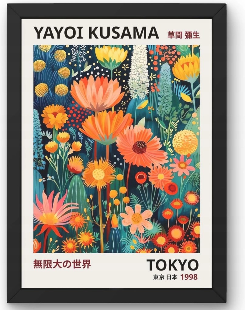 Yayoi Kusama Flower Art poszter