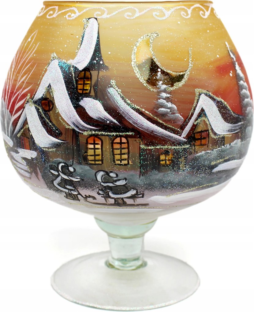 Lampion vásár üveg 19 cm