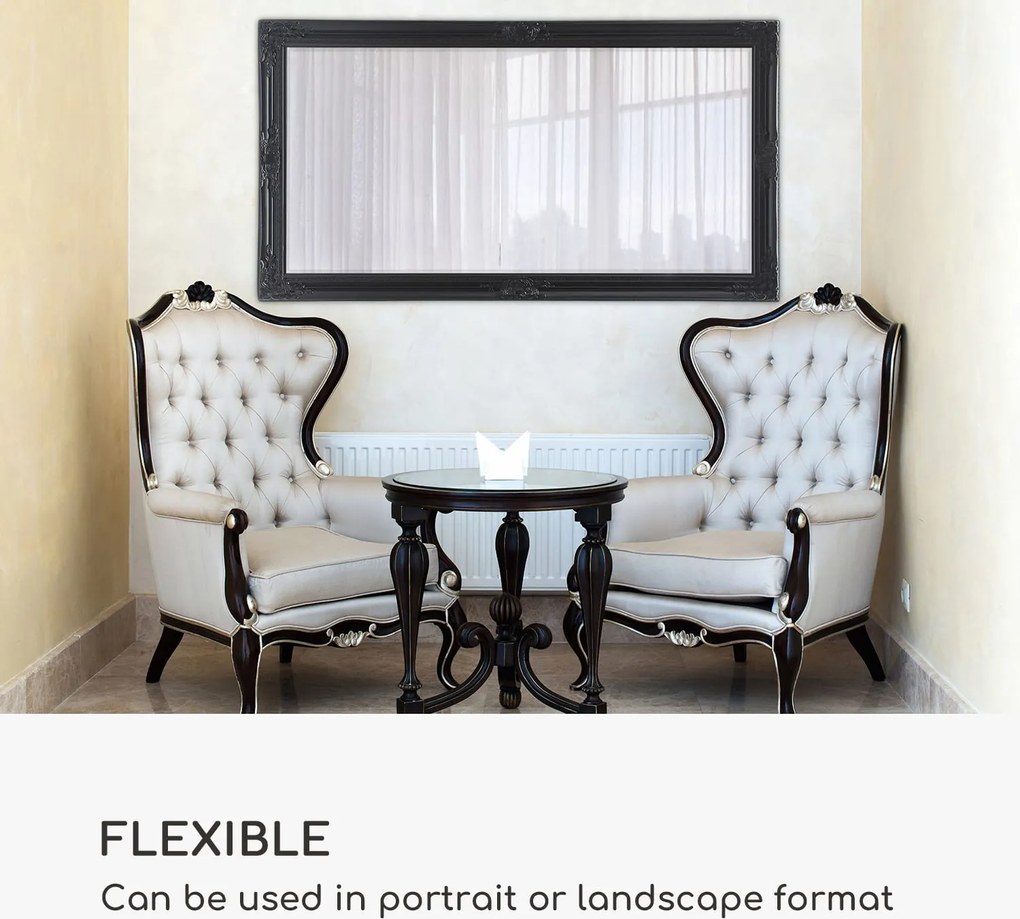 Casa Chic Wembley Fali tükör valódi fából Téglalap alakú 140 x 75 cm