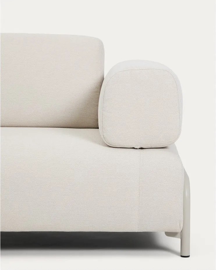 Bézs zsenília moduláris kanapé 200 cm Compo – Kave Home